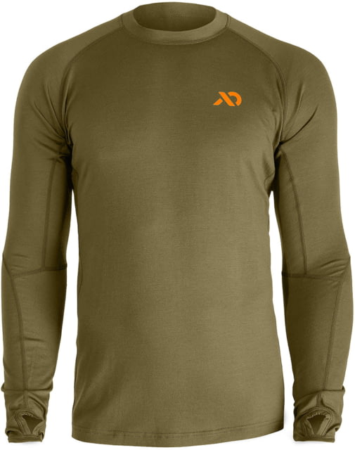 First Lite Wick Long Sleeve Crew - Men's Conifer Large