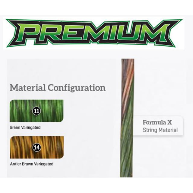 First String Premium String Set Bear Archery Adapt Green/Brown 1503149 - First String