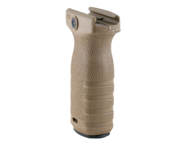 Mission First Tactical Mission First Tactical MFT React Short Vertical Grip Scorched Dark Earth - $24.99 at Optics Planet