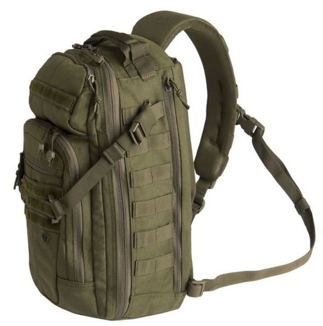First Tactical Crosshatch Sling Pack OD Green - First Tactical