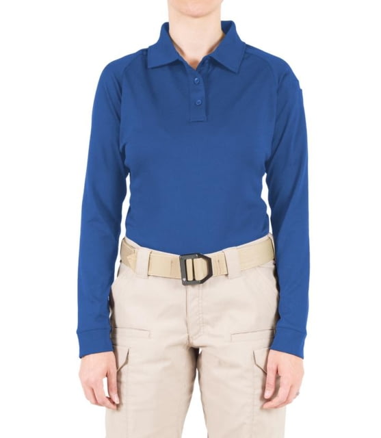 First Tactical Performance Long Sleeve Polo - Womens Academy Blue Medium