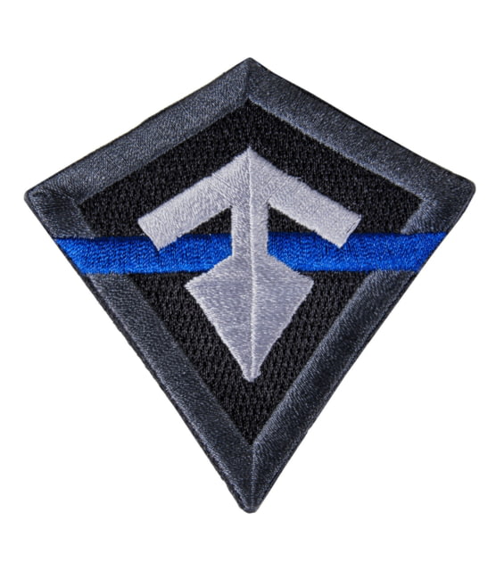 First Tactical Thin Line Logo Patch Gray/Blue One Size - First Tactical