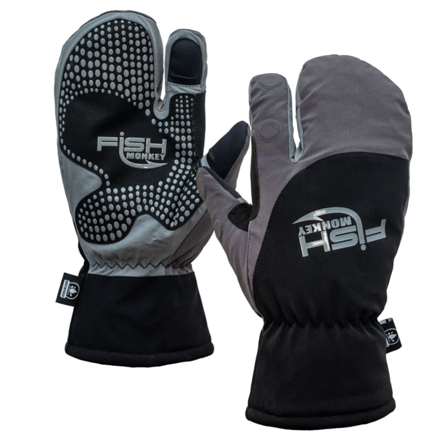 Fish Monkey Stealth Dry-Tec Heavyweight Mitten Grey XL - Fish Monkey