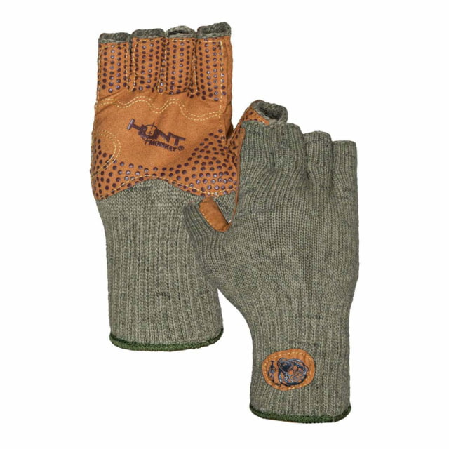 Fish Monkey Wooly Wool Half Finger Green 2XL