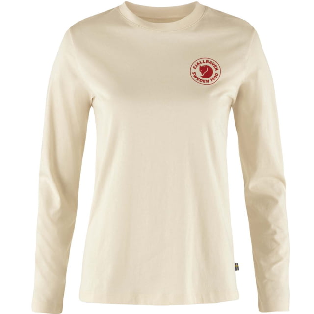 Fjallraven 1960 Logo T-Shirt Long Sleeve - Women's Chalk White Extra Small