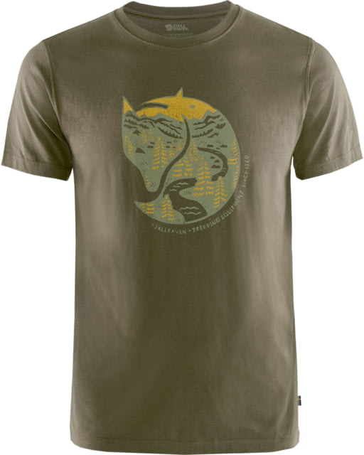 Fjallraven Arctic Fox T-Shirt - Men's Dark Olive Small