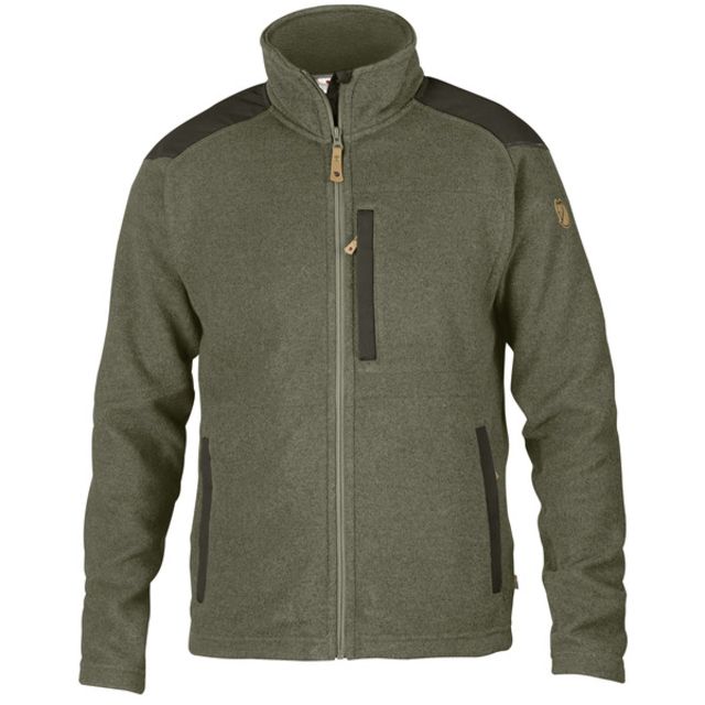 Fjallraven Fjallraven Buck Fleece Jacket - Men's Laurel Green/Deep Forest Smallmall - $88.00 at Optics Planet