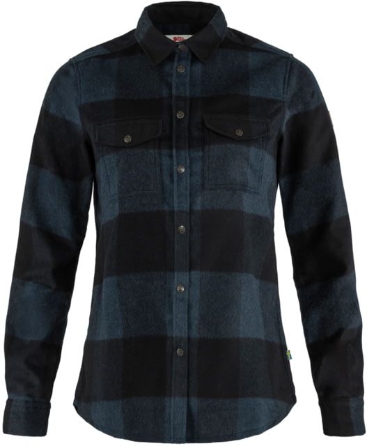 Fjallraven Canada Shirt - Women's Navy/Black Medium