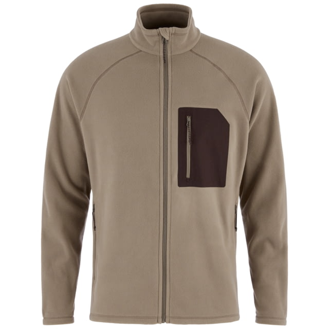Fjallraven Fjallraven Kaipak Fleece Jacket - Men's Suede Brown-Black Oak Small - $90.00 at Optics Planet