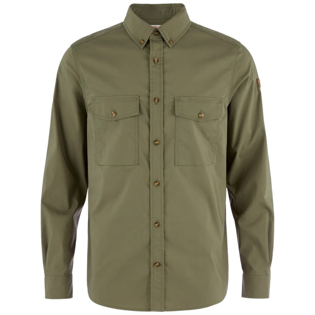 Fjallraven Fjallraven Ovik G-1000 Shirt Long Sleeve - Men's Laurel Green Extra Large - $105.00 at Optics Planet