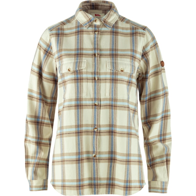 Fjallraven Fjallraven Ovik Heavy Flannel Shirt - Women's Chalk White-Fossil Small - $130.00 at Optics Planet