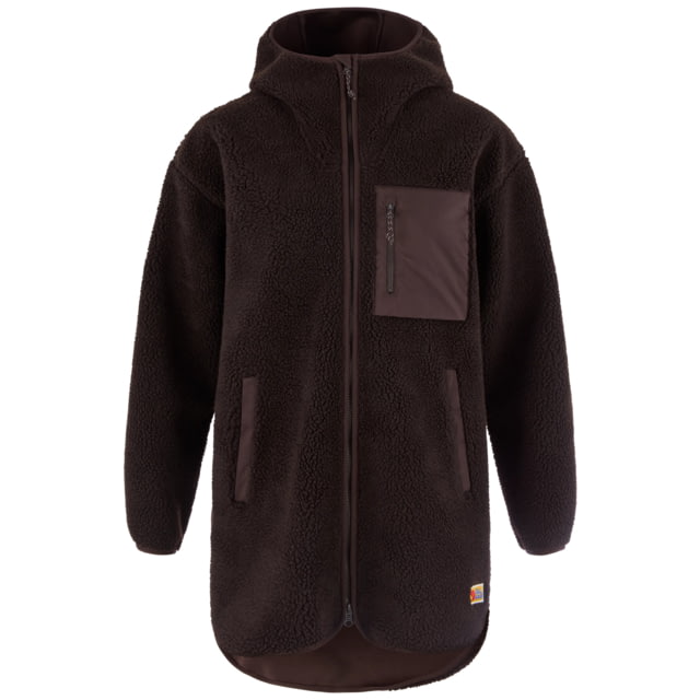 Fjallraven Fjallraven Vardag Pile Fleece Long Hooded Jacket - Women's Black Oak Medium - $230.00 at Optics Planet