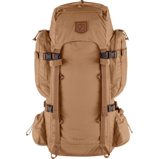 Fjallraven Kajka 55L Backpacks - Unisex Khaki Dust Small/Medium - Fjallraven