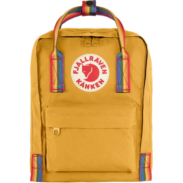 Fjallraven Kanken Rainbow Mini - Unisex Ochre/Rainbow Pattern One Size  Size - Fjallraven
