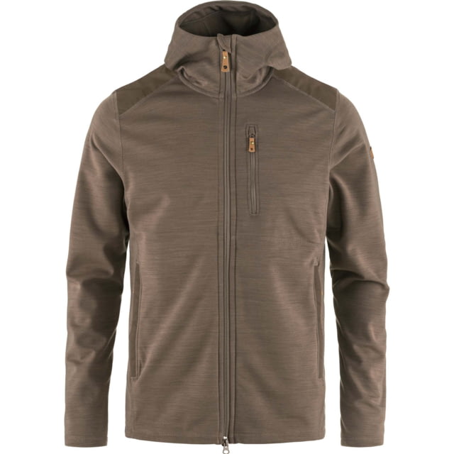Fjallraven Fjallraven Keb Fleece Hoodie - Men's Suede Brown Medium - $250.00 at Optics Planet