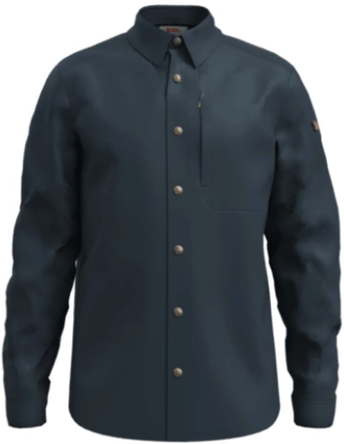 Fjallraven Fjallraven Keb Trekking Long Sleeve Shirt - Men's Dark Navy/Dark Navy Extra Large - $136.00 at Optics Planet