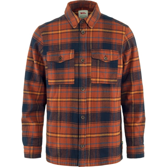 Fjallraven Fjallraven Ovik Lite Padded Shirt - Men's Autumn Leaf-Dark Navy Small - $102.59 at Optics Planet