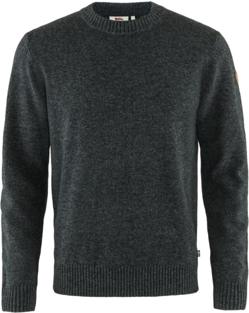 Fjallraven Ovik Round-Neck Sweater - Men's Dark Grey Medium