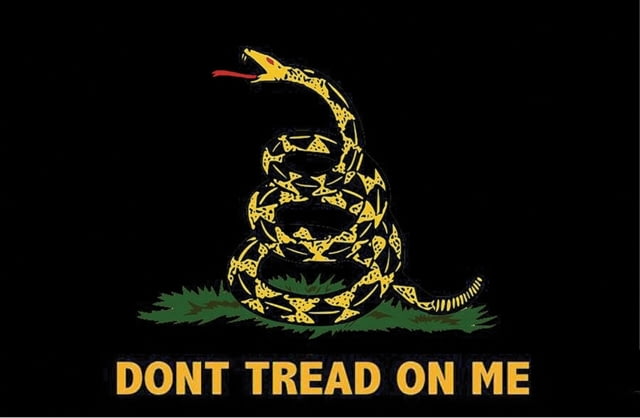 Flags Black Gadsden Flag Don'T Tread On Me Measures 3 Ft X 5 Ft Black - Flags