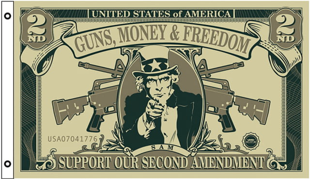 Flags Guns Freedom Dollar Flag - Flags