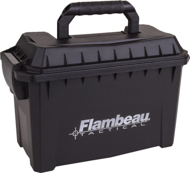 Flambeau Compact Tactical Ammo Can 11.5x7.75x5.5 Blk-logo