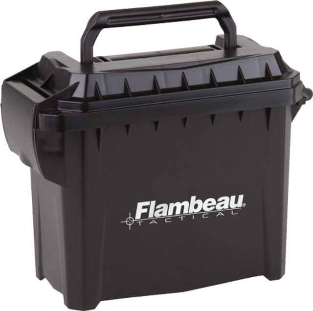 Flambeau Mini Tactical Ammo Can 8.5x6.75x4.25 Blk-logo