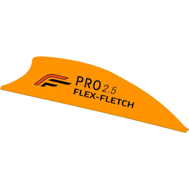 Flex Fletch Pro 2.5 Premium Archery Vanes w/ Flex-Fletch Logo Blaze Orange - Flex Fletch