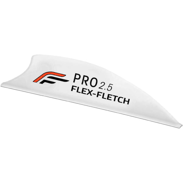 Flex Fletch Pro 2.5 Premium Archery Vanes w/ Flex-Fletch Logo White - Flex Fletch