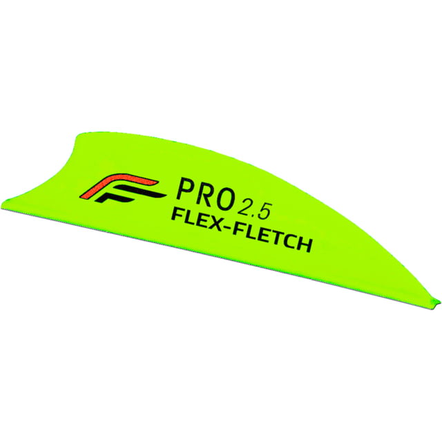 Flex Fletch Pro 2.5 Premium Archery Vanes w/ Flex-Fletch Logo Flo Yellow - Flex Fletch