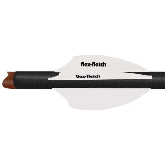 Flex Fletch Silent Knight 200 FLEX2 2 in. 100 pk. White - Flex Fletch