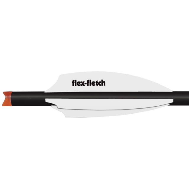 Flex Fletch Silent Knight 300 White 3 in. 36 pk. - Flex Fletch