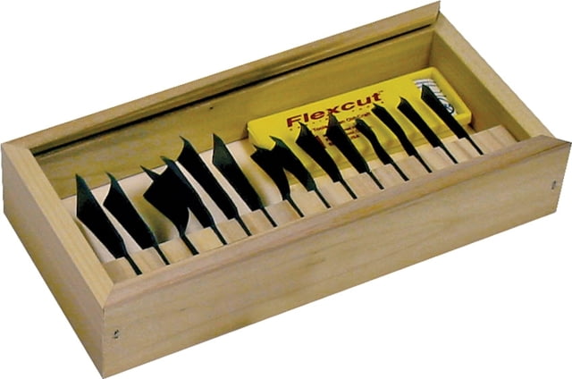 Flexcut Deluxe Power Gouge Set Knife 14 Piece Set - Flexcut