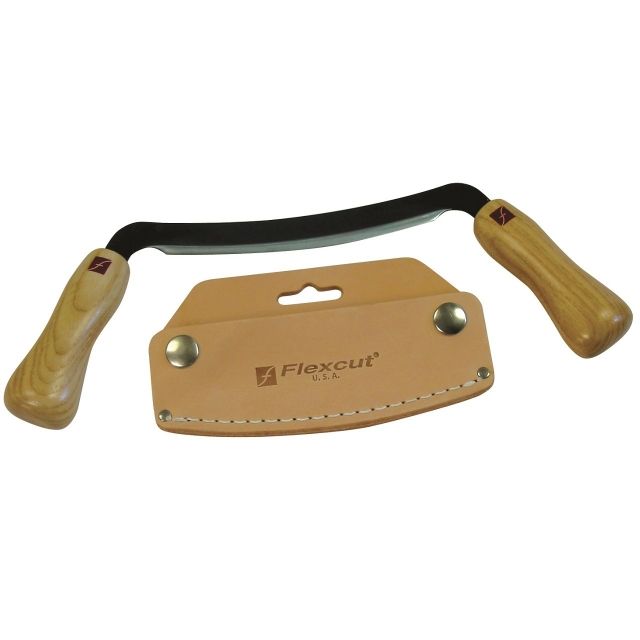 Flexcut Flexible Draw Fixed Blade Knife5inErgonomic Wood Handle FLEX - Flexcut