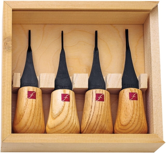 Flexcut Micro-Palm Set Knife Carbon Steel Blade Wood Handle - Flexcut