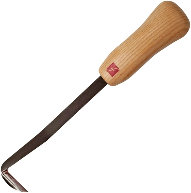 Flexcut Mini-Draw Knife Blade Knife 8.5in Overall 1in Carbon Steel Blade Wood Handle - Flexcut