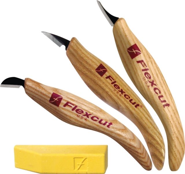 Flexcut Slim-Handle Detail Knife Set FLEX - Flexcut