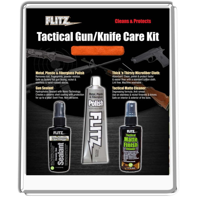 Flitz Tactical Gun/Knife Care Kit Black TGK - Flitz