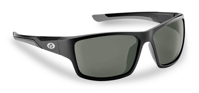 Flying Fisherman  Sand Bank Polarized Sunglasses Matte Black Frame Smoke Lens - Flying Fisherman