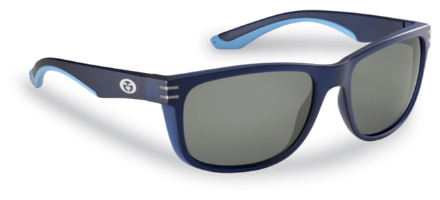 Flying Fisherman  Double Header Polarized Sunglasses Matte Navy Frame Smoke Lens - Flying Fisherman