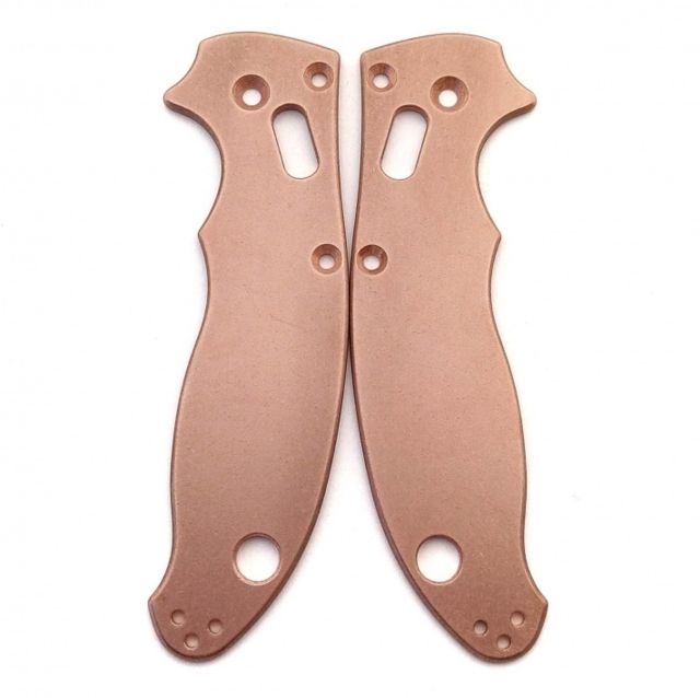 Flytanium Copper Scales for Spyderco Manix 2 Antique Stonewash - Flytanium