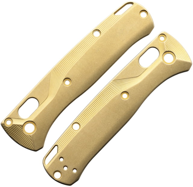 Flytanium Mini Bugout Crossfade Brass Fixed Blade Knife - Flytanium