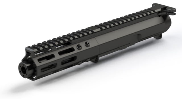 FM Products FM-45 AR .45 Rear Charging Upper Reciever 5 inch w/ Blast Diffuser Black - Fm Products