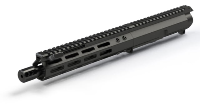 FM Products FM-9 AR 9mm Forward Charging Upper Receiver w/ Micro Brake 9x19mm Parabellum 10 inch 8.5in Barrel Blast Diffuser Black - Fm Products