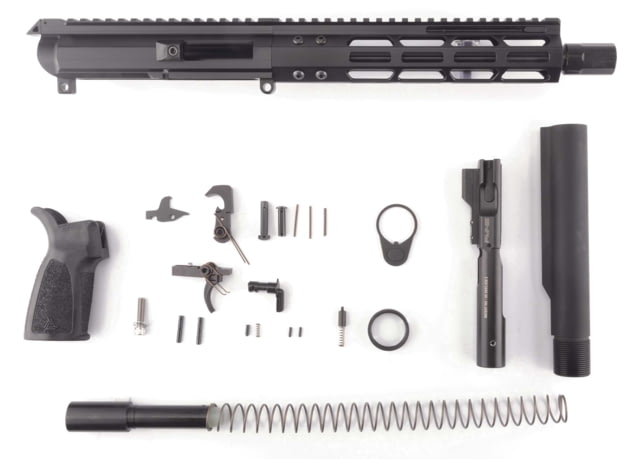 FM Products MIKE-45 .45 ACP Build Kit 10 inch Front Charge 4-Port Micro Brake Black - Fm Products