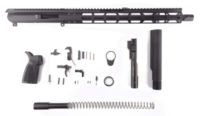 FM Products MIKE-45 .45 ACP Build Kit 16 inch Front Charge 4-Port Micro Brake Black - Fm Products