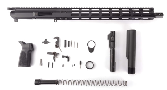 FM Products MIKE-9 9mm Build Kit 16 inch Mil-Spec Rear Charge 4-Port Micro Brake Black - Fm Products
