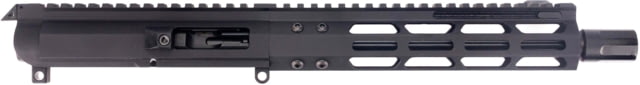 FM Products MIKE-9 9mm Complete Upper Receiver 17.75 inch 10 inch Barrel Front Charge 1-10 Twist 1/2x36 Thread Free-Float Nitride Black - Fm Products