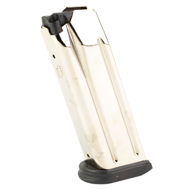 America FN 510 Tactical Pistol Magazine W/ Black Polymer Flush Floorplate 10mm Auto 15 Round Silver/Black 1 Pack Stainless Steel 15RD Ammo