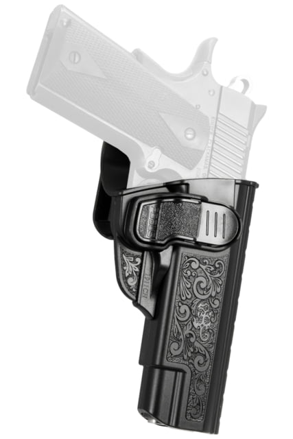 Fobus CH Series OWB Belt Holster All  Style Pistols w/o Rail Left Hand Black - Fobus