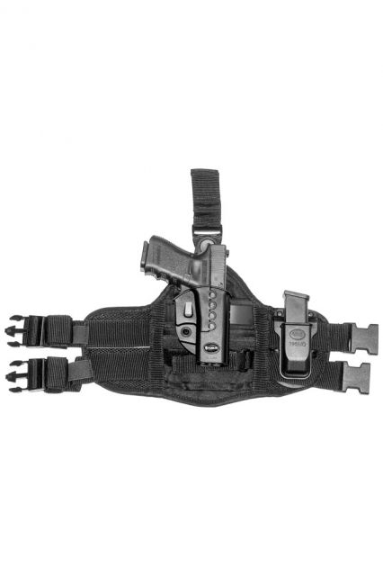 Fobus Thigh Rig Drop Leg Holster Ambidextrous Black - Fobus